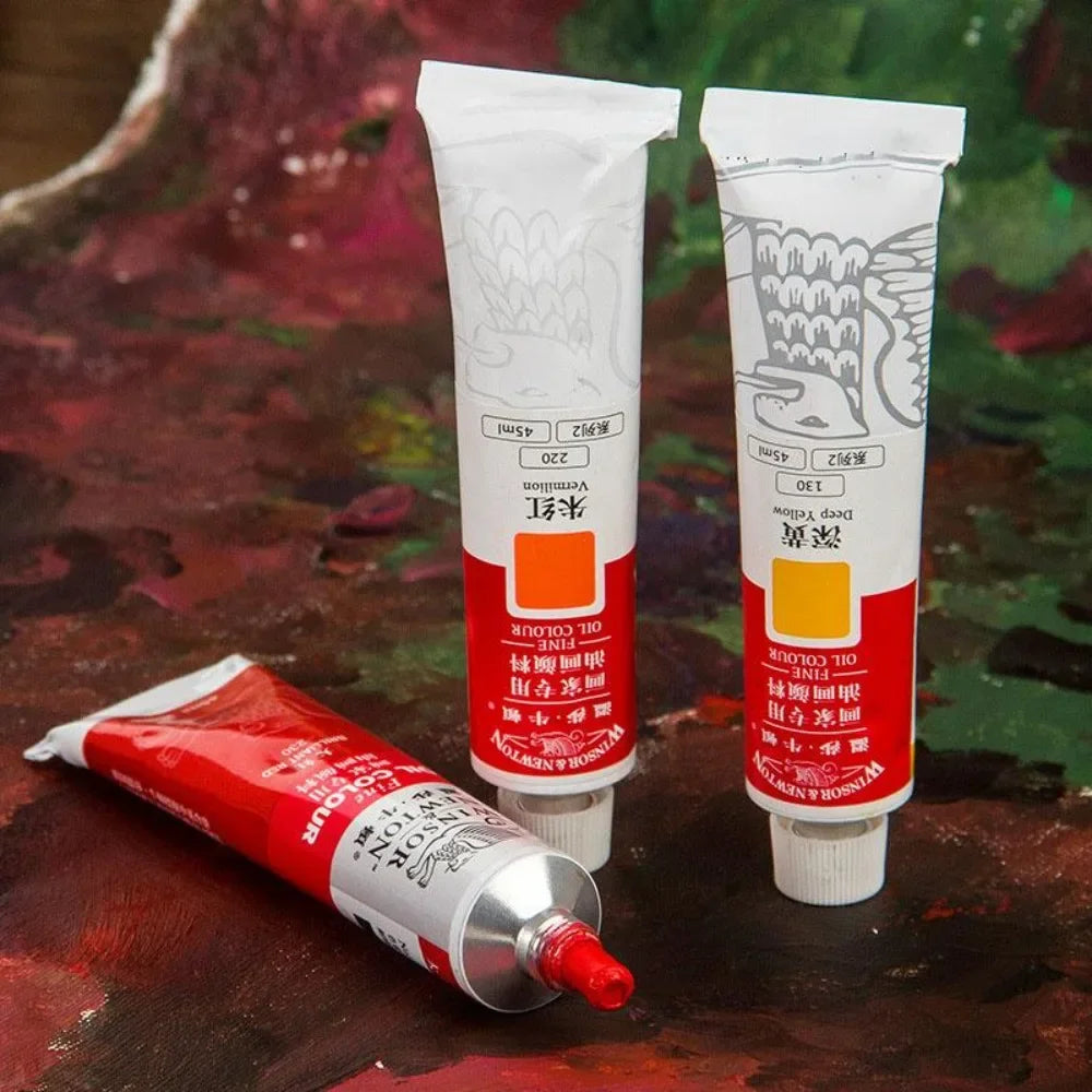 Winsor&Newton 45ML Oil Paint,Colorful Professionals Artist Drawing Tools for Canvas Wood,Crafts,Paper Art Stationery Supplies