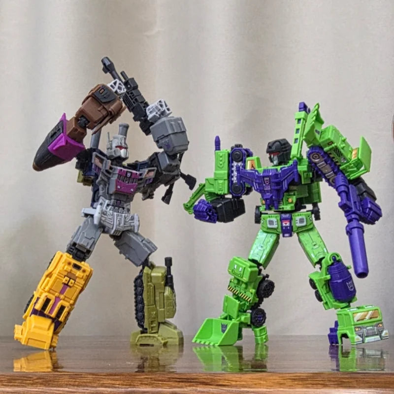 Original Blokees Transformers Defender Vol.6 Collectible Model Toys Beast War Combination Sets Armored Devastator Toys Gifts