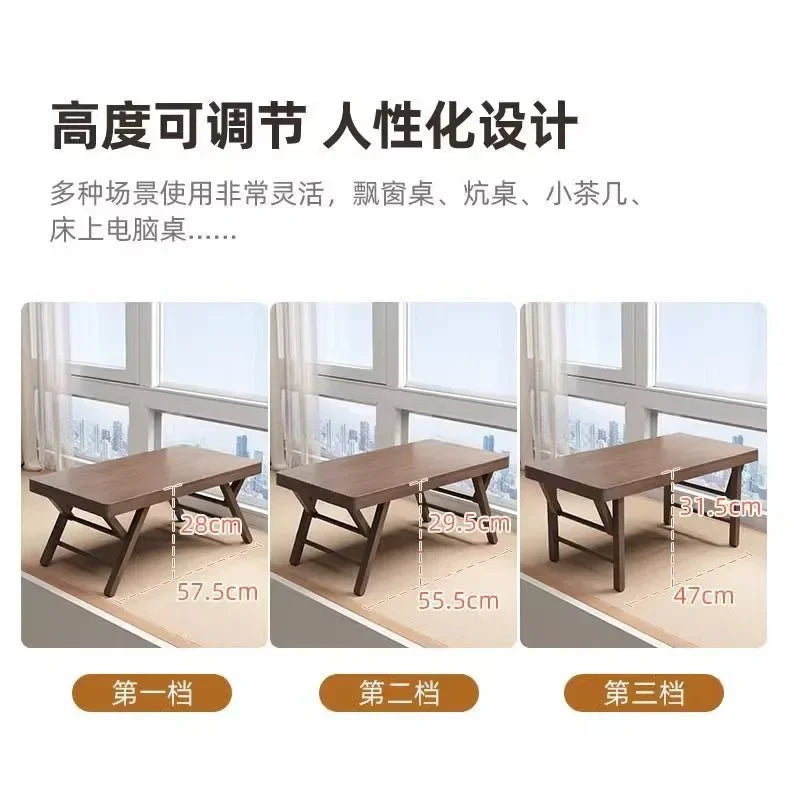 bay window small table small table household new Chinese tatami kang notebook computer  window sill coffee