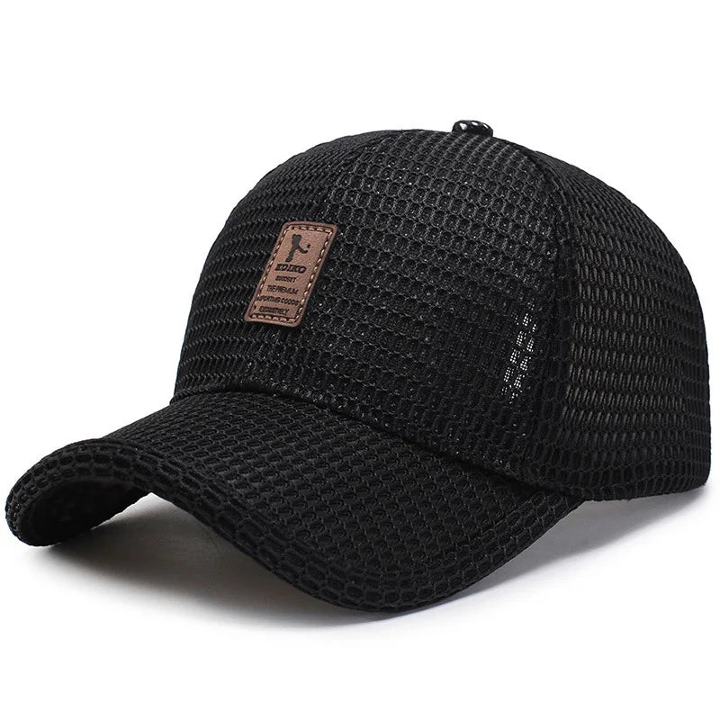 Stylish Mesh Baseball Cap - Breathable, Lightweight, Summer Essential for Men - Perfect for Dad, Fishing, Outdoor Activities