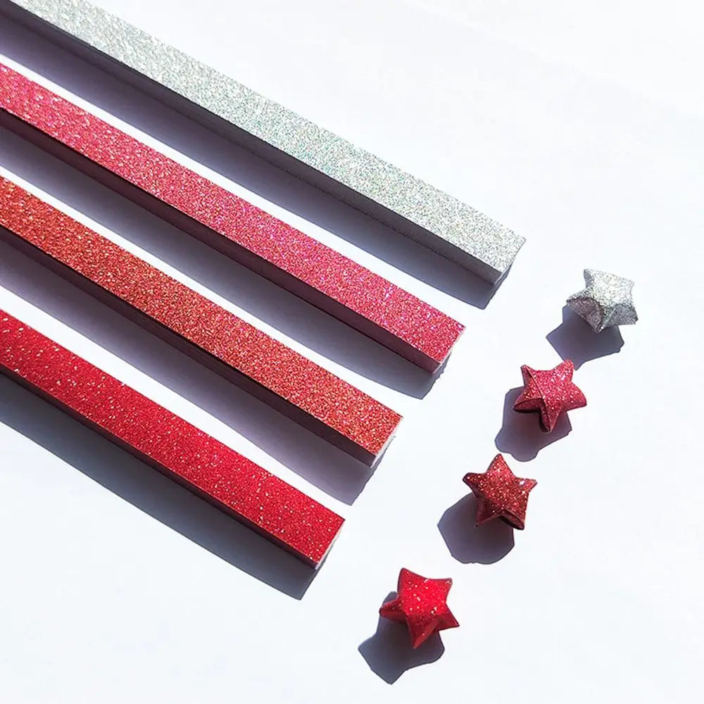 540 Sheets Colorful Star Origami Paper Single Sided Art Craft Star Paper Strip Best Wishes Cartoon Lucky Star Origami Kids Gift