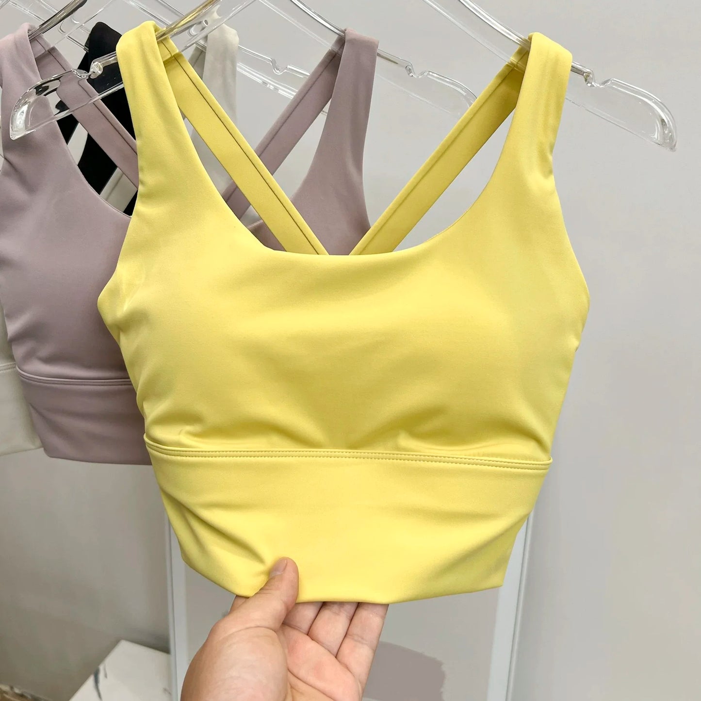 Shockproof High-Intensity Exercise Fitness Bra All-In-One Cup Running Gathered Yoga Beauty Back Breathable Sports Bra for Women