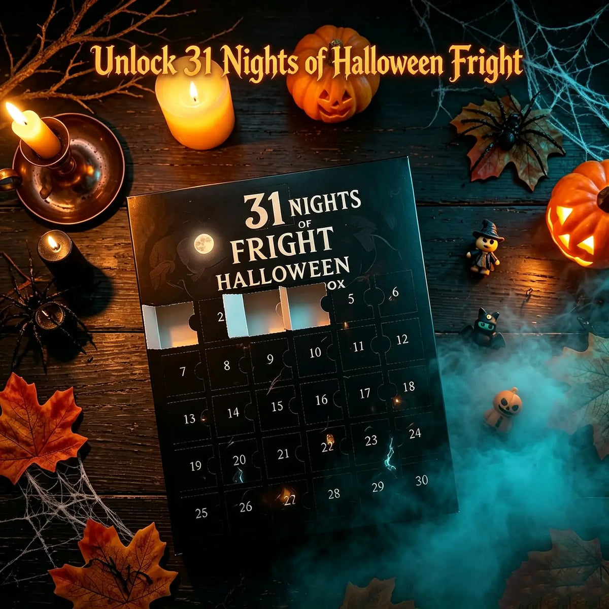 31 Nights of Fright Halloween Advent Calendar – 31 Mini Spooky Figurines