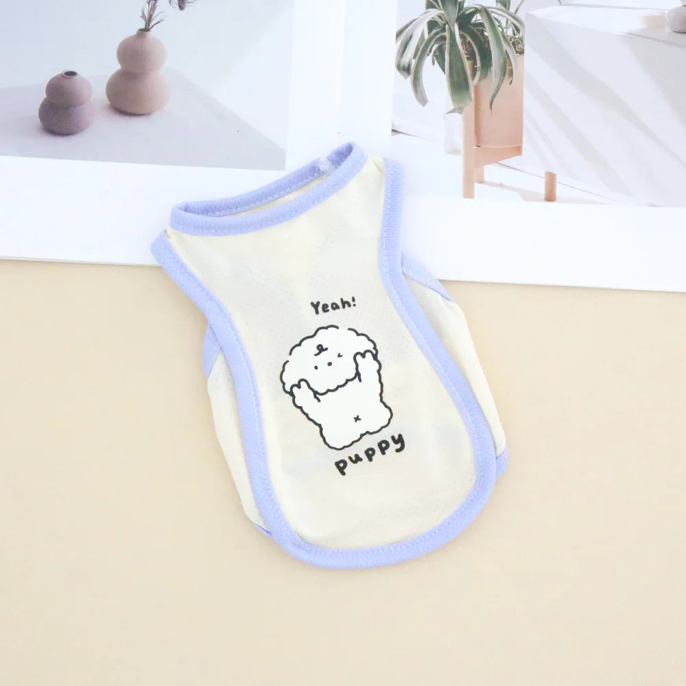 Cat and dog cool breathable cooling clothing pet summer cool clothes comfortable cool vest Teddy corgi XS-6XL
