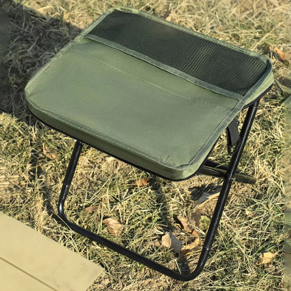 Hot-selling outdoor foldable stool, suitable for camping hiking and fishing trips portable shoulder-carry storage foldable stool