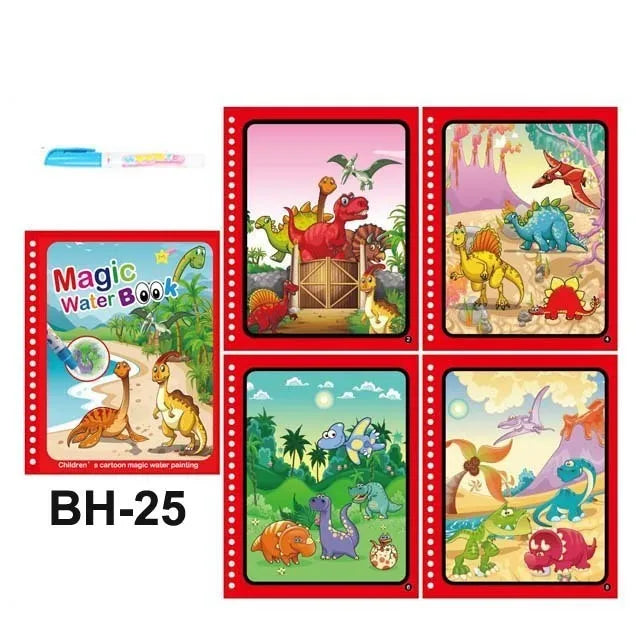Children Painting Drawing Toys Reusable Coloring Book Magic Water Drawing Book Sensory Early Education Toys for Kids