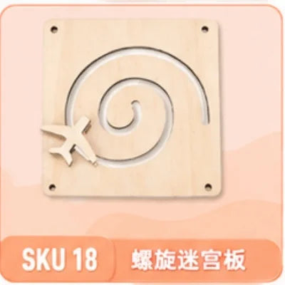 Premium Montessori Busy Board Accessories  Sensory Fine Motor Skills Educational Toys | Wooden Activity Kit For  Preschoolers