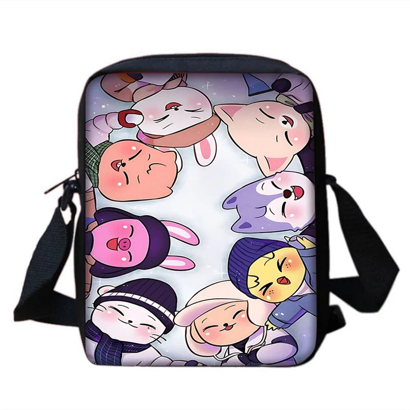 Child School S-Skzoo-o k-Kpop Stray Kids Backpack With Shoulder Bag Pencil Bags School Bags for Boys Girls Best Gift