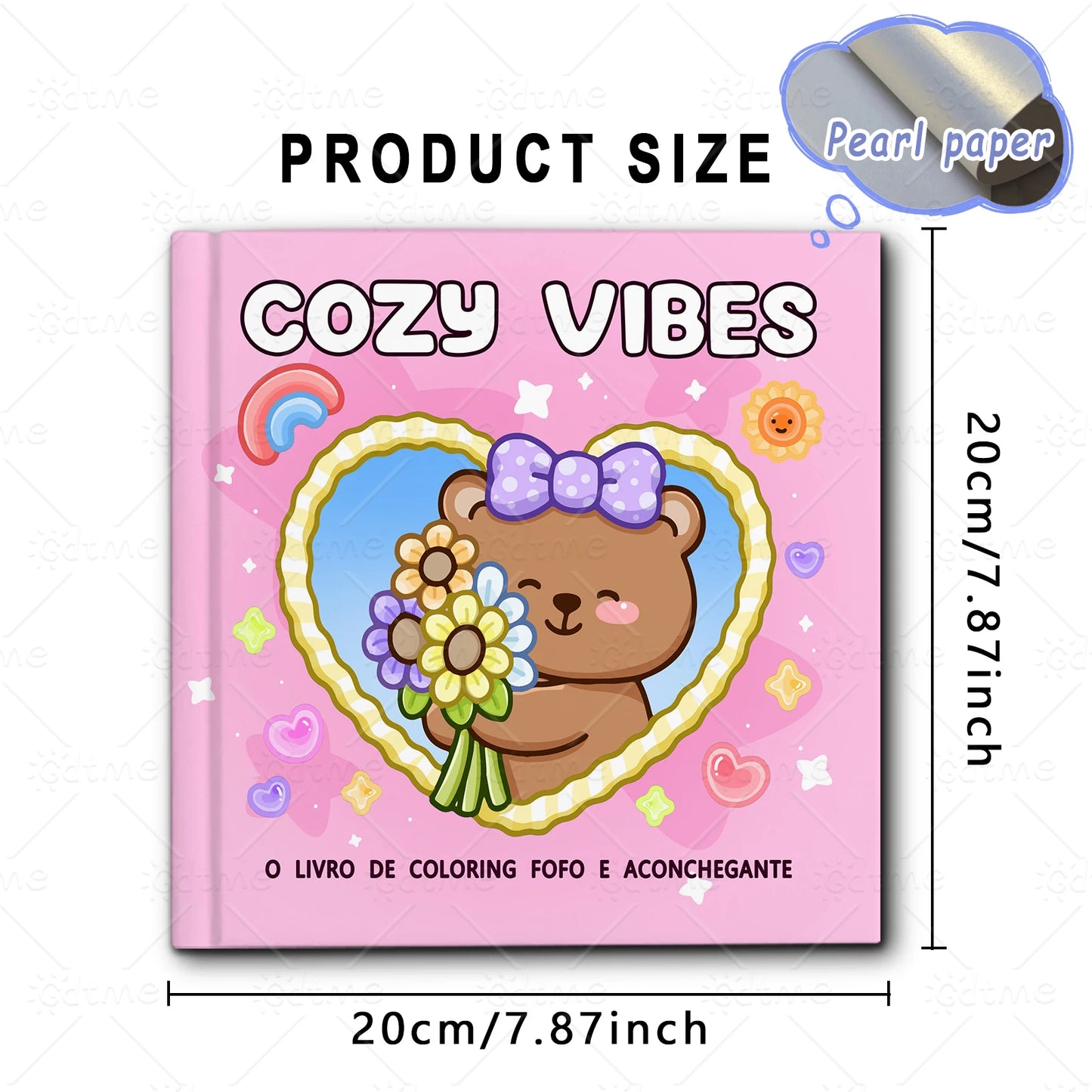 COZY VIBES Coloring Book Adult Relieve Stress Bold-easy DIY Art Self-Painting Drawing  kids Educational Doodles Books ﻿