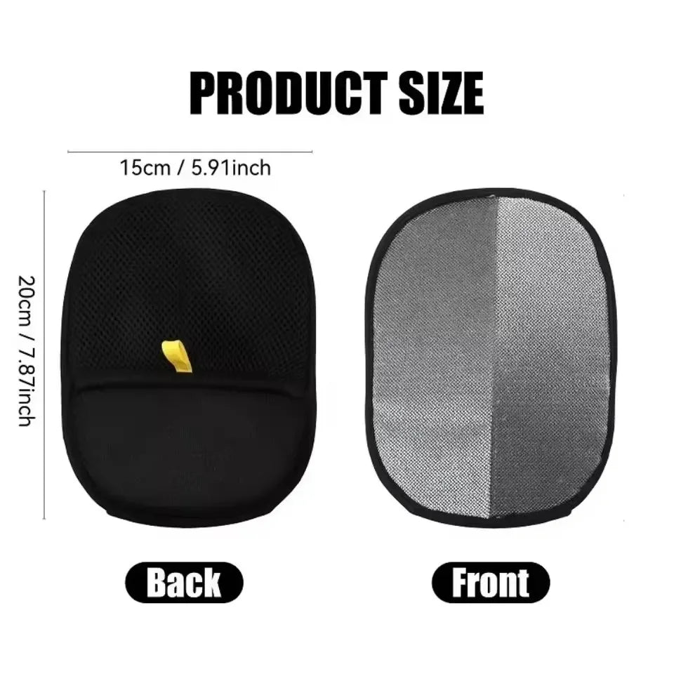 Reusable Double-Sided Pet Hair Removal Glove Anti-Static Grooming Tool for Cats Dogs Soft Brush Mitt for Furniture Carpet Cloth