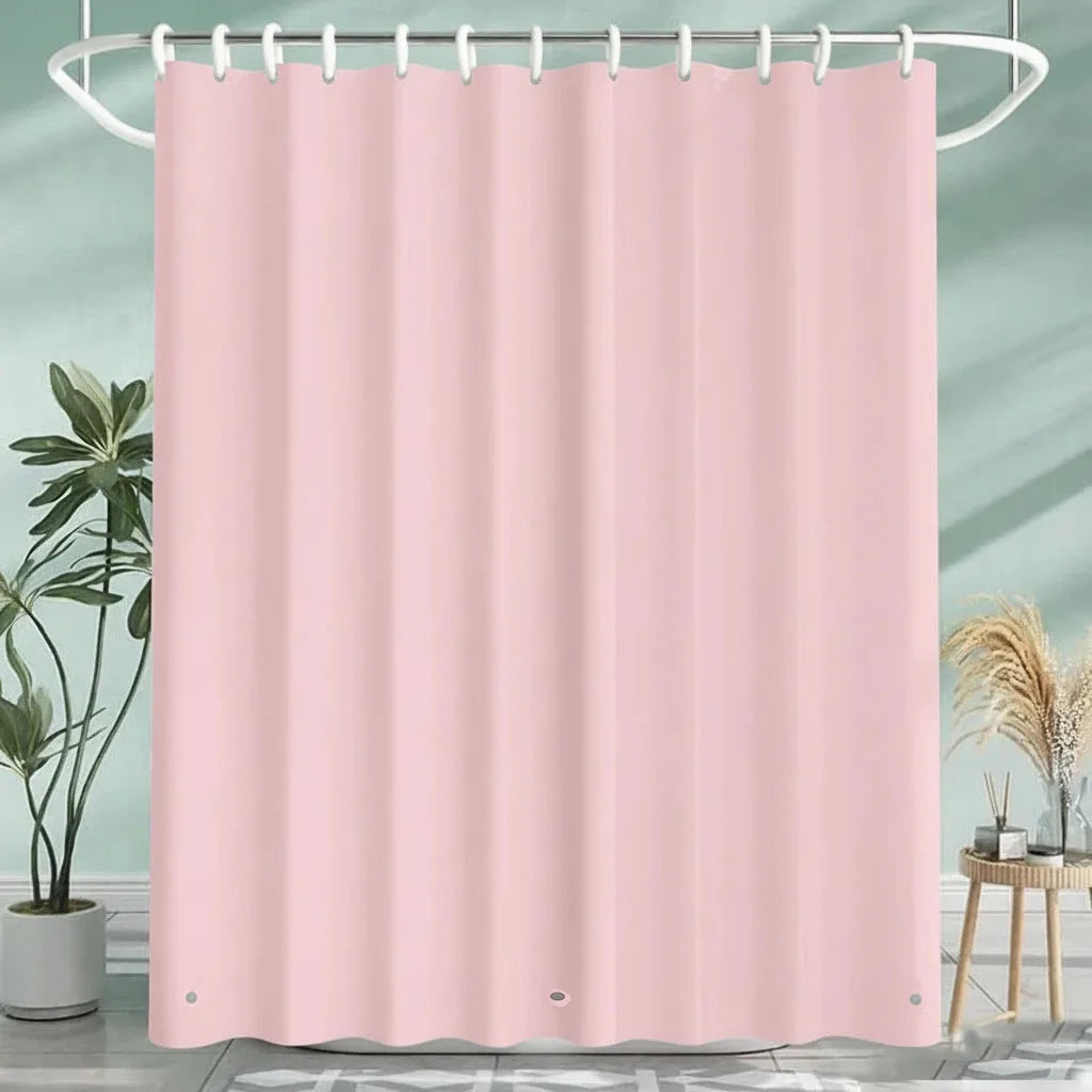 Waterproof Shower Curtain Liner for Bathtub 180x180cm Stall Bathroom Curtain with Magnets Plastic Mold Resistant Shower Curtain