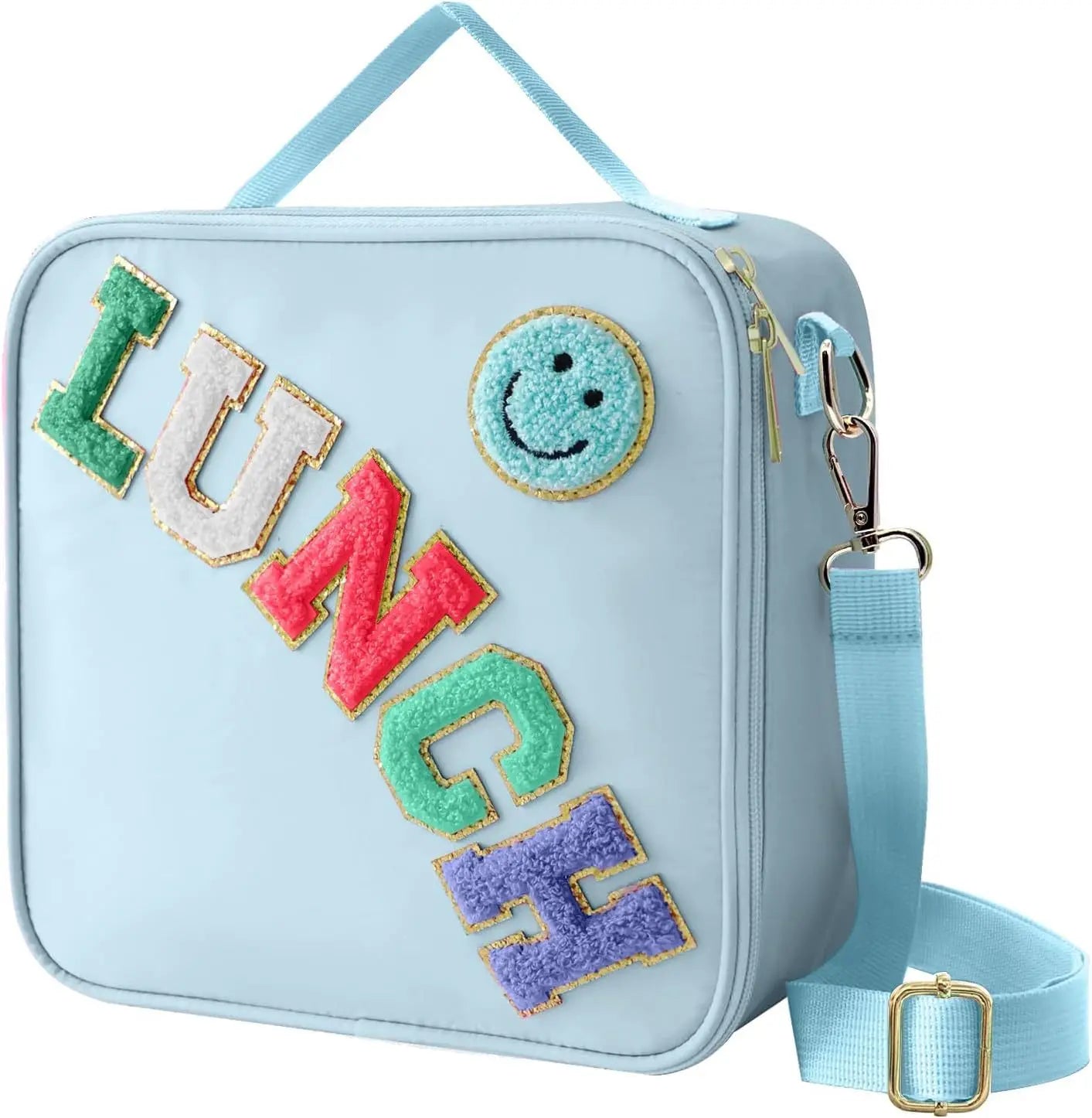 Lunch Bag with Aluminum Film Adjustable Shoulder Strap for Kids Back to School Food Insulated Lunch Cooler Bag Food Lunch Box