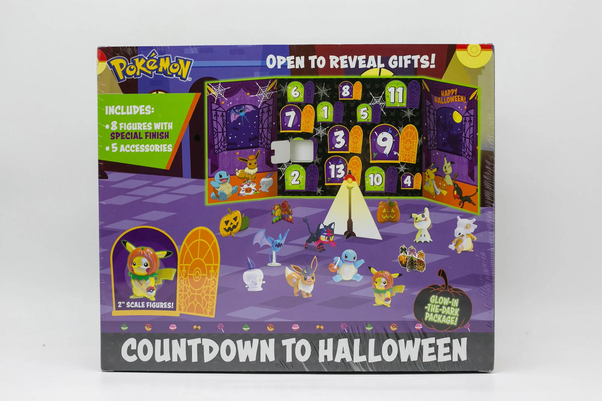 Pokémon Halloween Countdown Advent Calendar – 13 Gifts with 8 Figures
