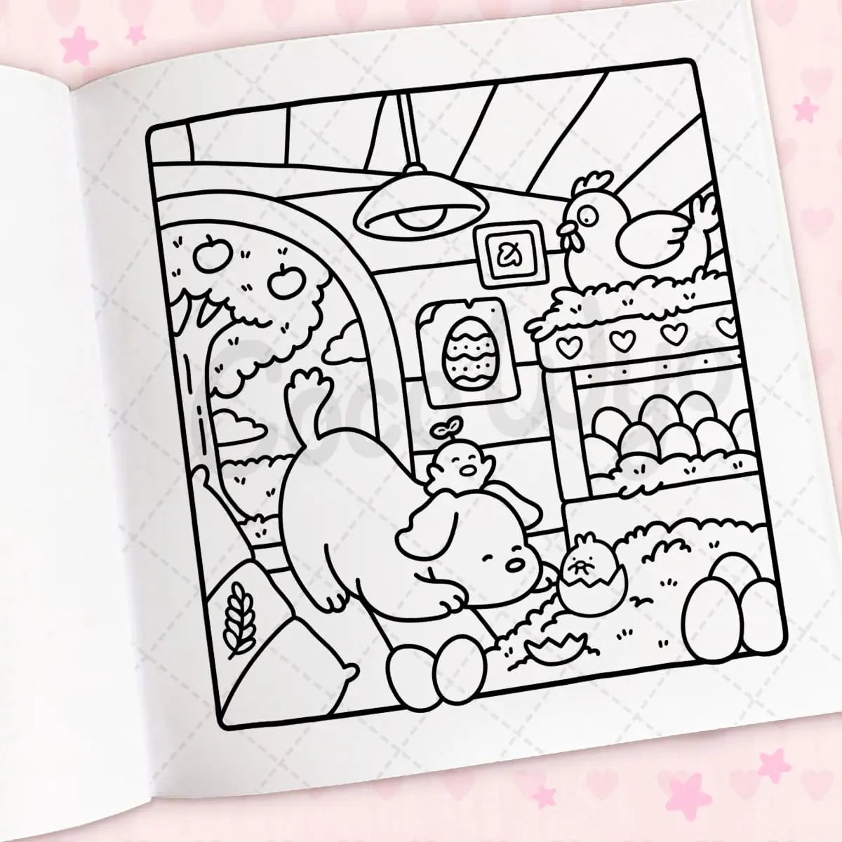 Bview Art Cozy Cuties: Coloring Book for Adults and Kids (Cozy Spaces Coloring)
