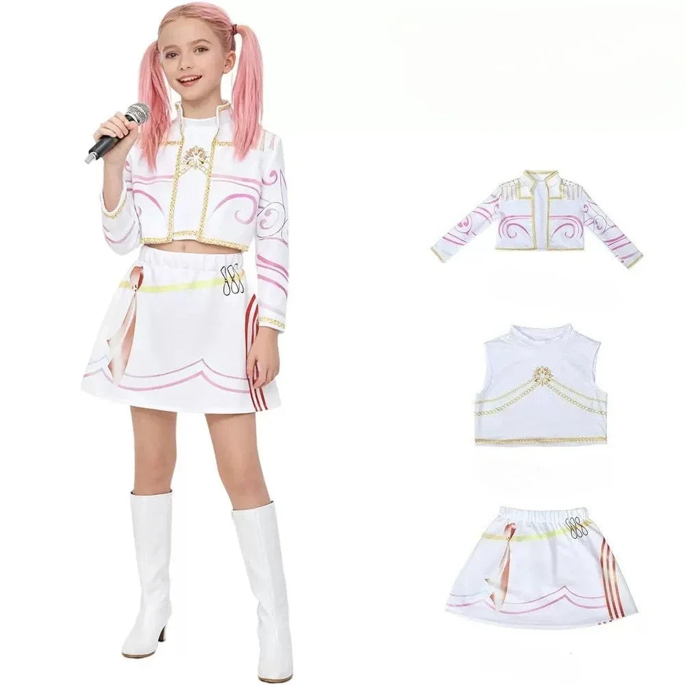 New Warrior K Pop Disguise Rumi Costume Zoey Cosplay Mira Clothes Black 3D Printing Girls Group Women Halloween Costumes Outfits