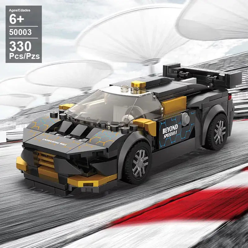 City Technical Speed Racing Car MOC Building Blocks Sports Race Vehicle Model Educational Assembly Bricks Toys for men Christmas