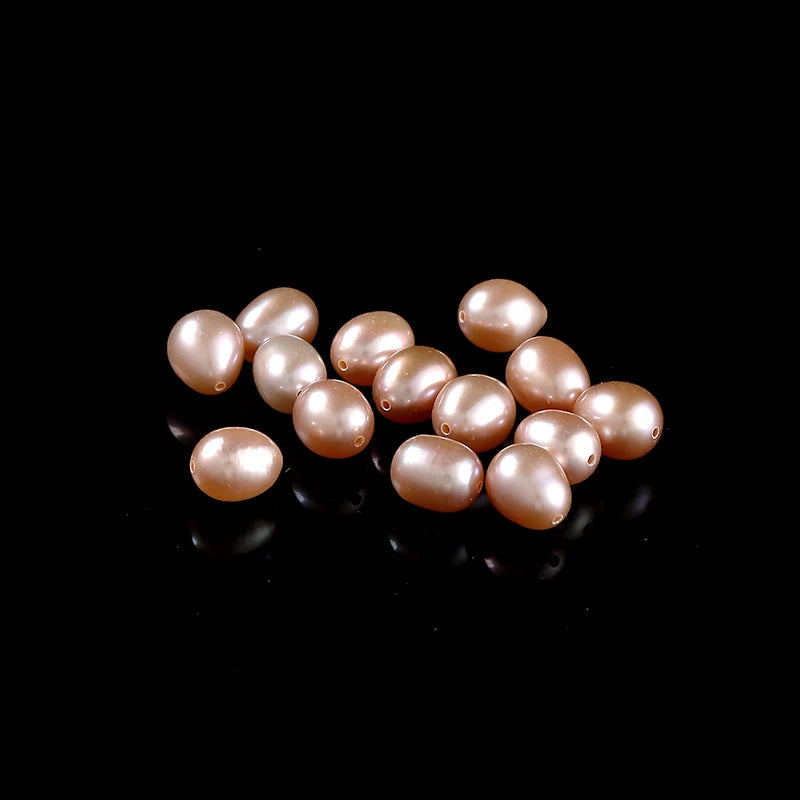 JD Premium Natural Freshwater Rice Pearl Single Loose Bead High Luster Polished Pearl for DIY Jewelry Making