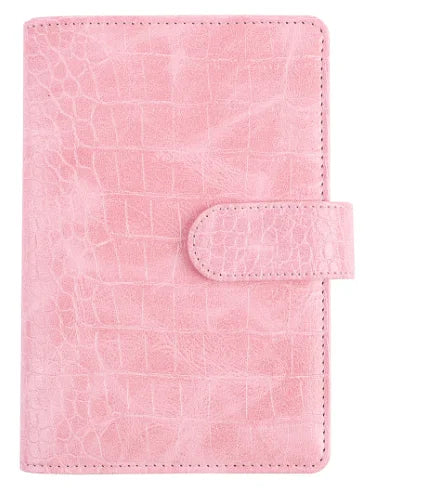 New Color A5A6 Crocodile Pattern DIY Binder Notebook Cover Diary Agenda Planner Paper Cover School Stationery