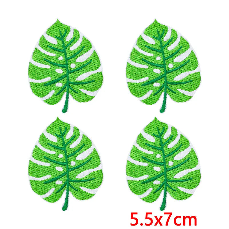 10Pcs/Lot Cool Summer Pool Iron On Patches For Clothing Beach Chair Colorful Kite Aloha Embroidery Patches Backpack Appliques