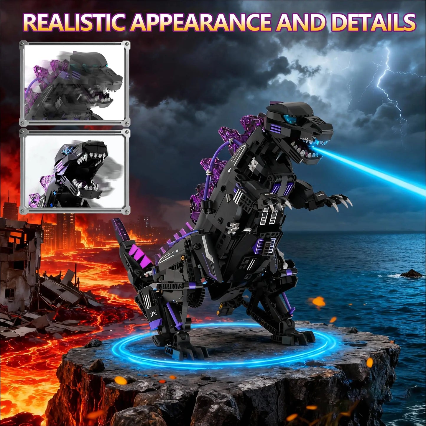5in1 STEM Robot Dinosaurs Building Toys for Kids Remote & APP Controlled Dinosaur Robot STEM Building Kit for Science Learn