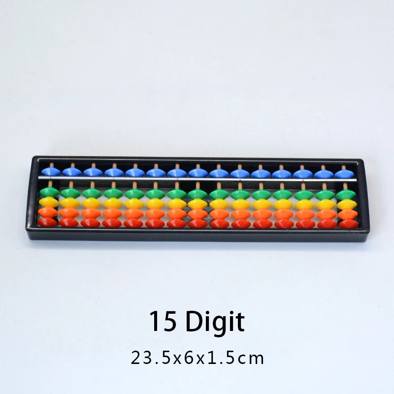 7/9/11/13/15/17 Column Plastic Montessori Math Toy Arithmetic Digits Abacus Soroban Calculating Tool Color Beads Kid Teaching