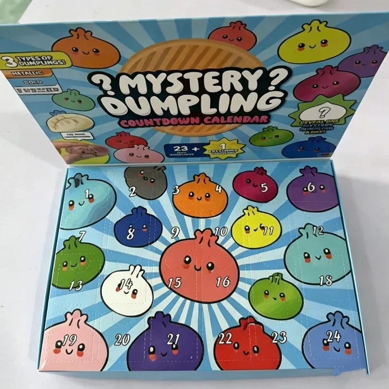 Mystery Dumpling Advent Calendar – 24-Day Fidget Stress Relief Countdown