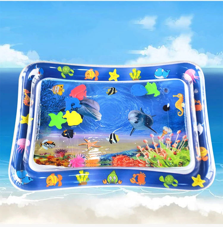 Baby Play Mat Inflatable Water Cushion PVC Infant Tummy Time Toddler Water Pad For Kids Early Education Developing Activity Toys