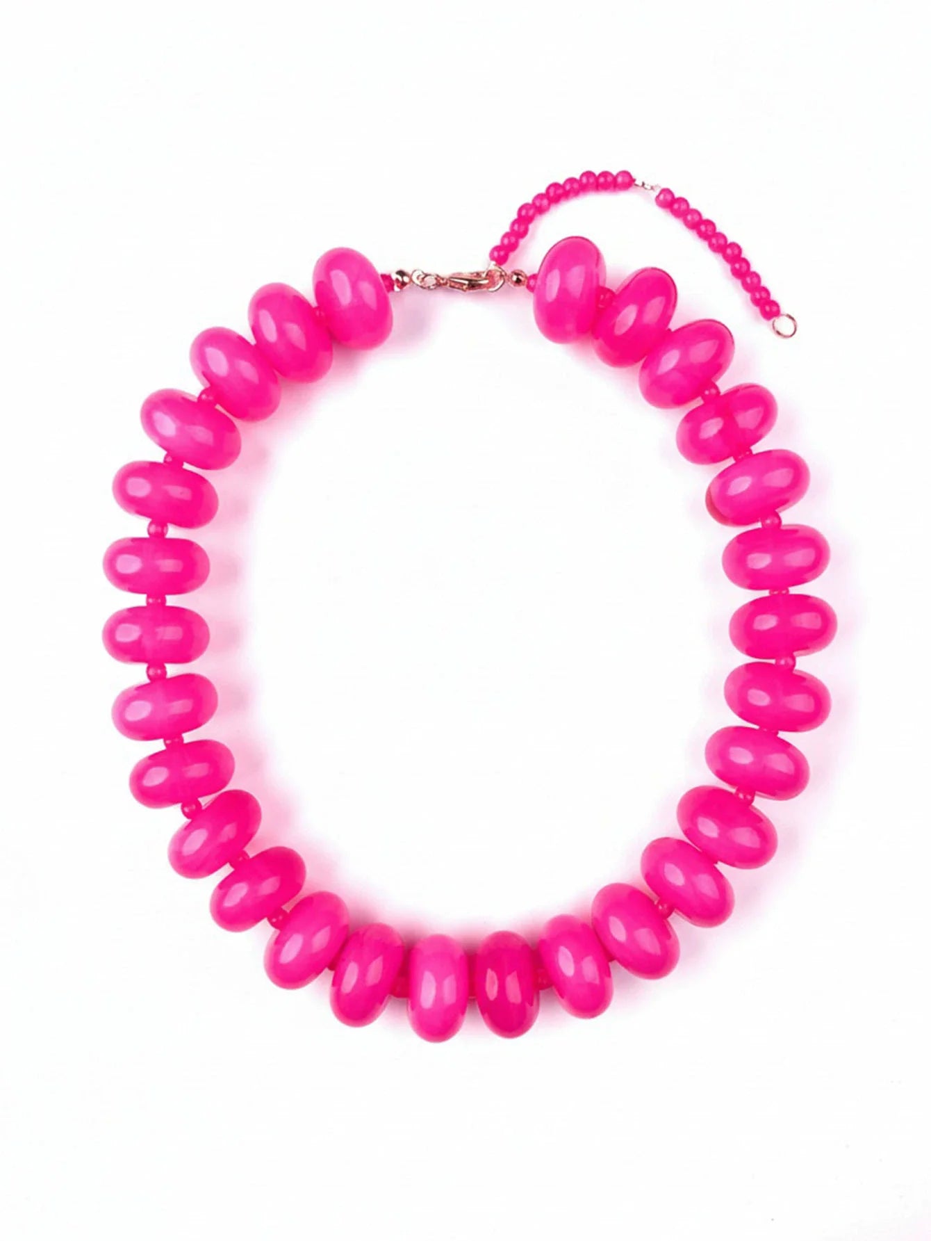 Bohemian Fashion Casual Dopamine Resin Bead Necklace Charms Chunky Jewelry Suitable for Women Daily Vacation Wear