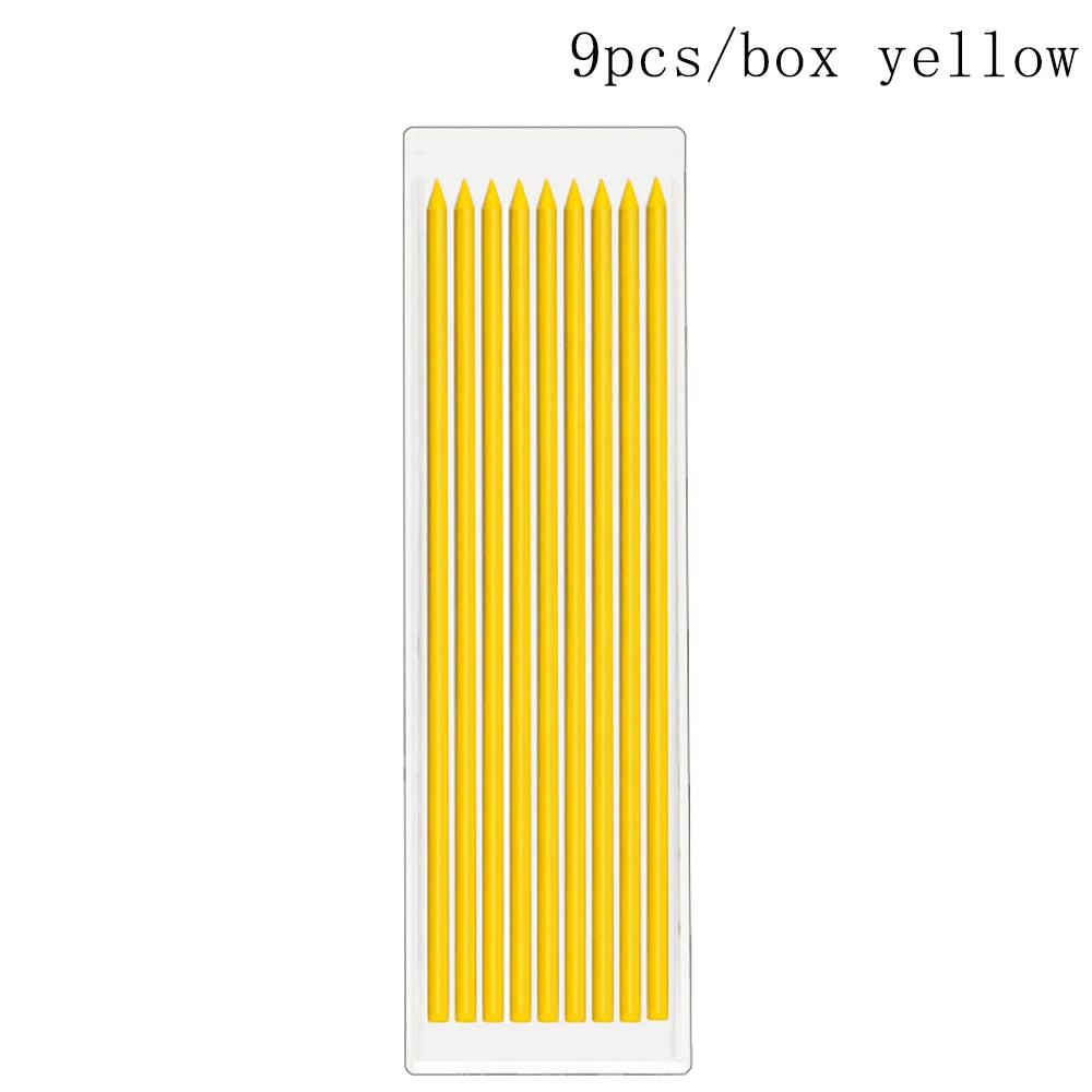 6Colors 2.8mm Metal Solid Carpenter Mechanical Pencil with Sharpener 2B Lead Core Deep Hole Construction Marking Scriber Tool