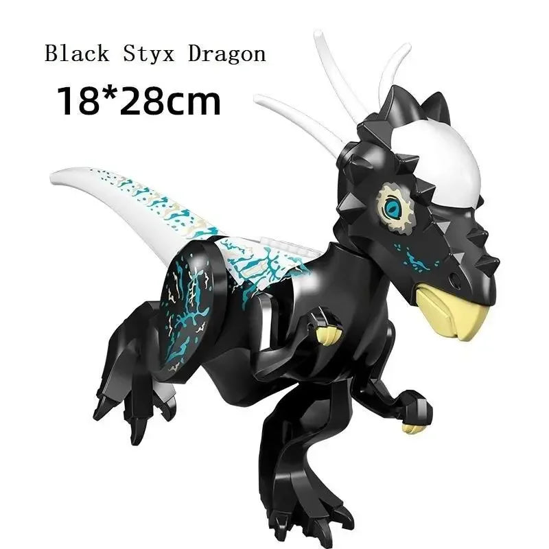 Jurassic World Brutal Raptor Building Blocks Dinosaur Model Tyrannosaurus Indominus T-Rex Assemble Educational Toy For Kids Gift