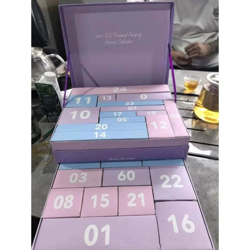 Diamond Painting Advent Calendar – 24-Day DIY Craft Set for Kids