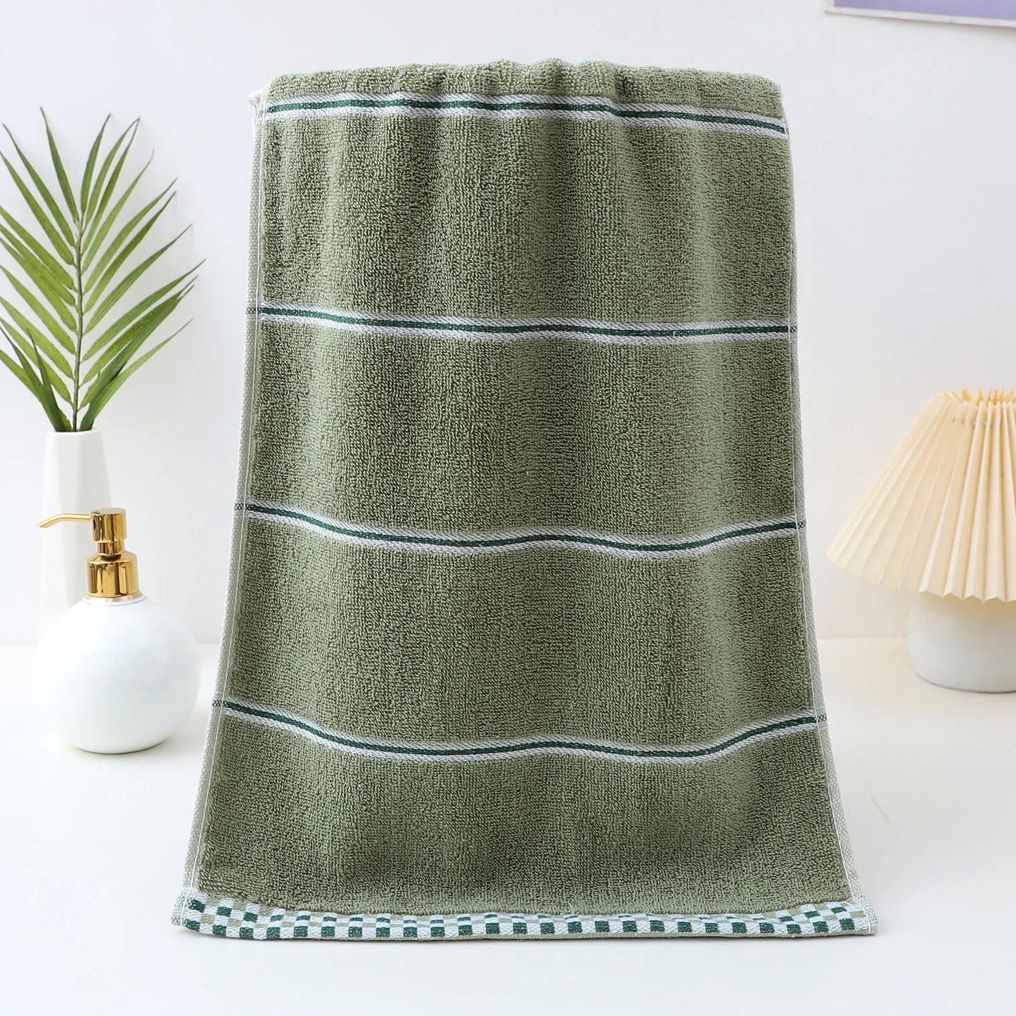 All-cotton Class A Thickened Absorbent Jacquard Polyester-cotton Skin-friendly Face Towel Bath Pure Cotton Towel Adult Towel