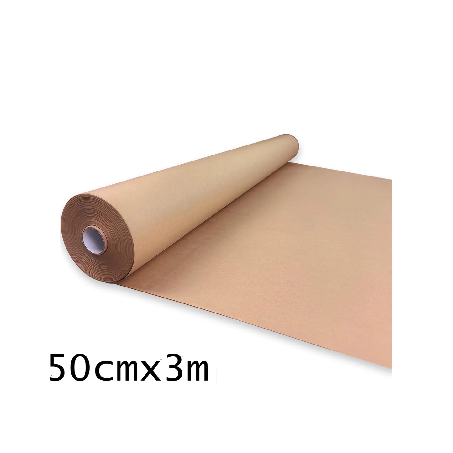 Brown kraft paper 50cmx3m/5m/10m/20m ideal for gift wrapping, art, crafts, postal, packaging, transportation, floor protection,