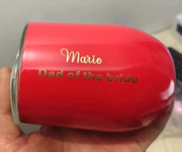 12OZ Wine seal Cover Custom Logo Mug Vacuum Insulated Thermos Garrafa Termica  Egg Shape Coffee Tumbler  Wine Beer  With Lid