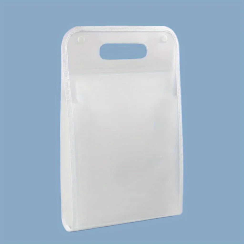 1 A4 Macaron vertical binding file bag Student test paper storage bag 13 cell portable organ bag, office school supplies