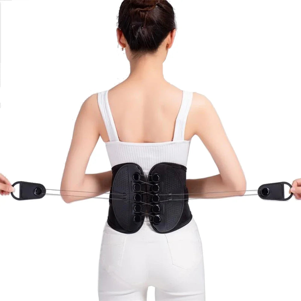 New Double Pull Waist Brace Back Lumbar Support Corset Woman Man Waist Trimmer Belt Injury Muscle Posture Corrector Belt