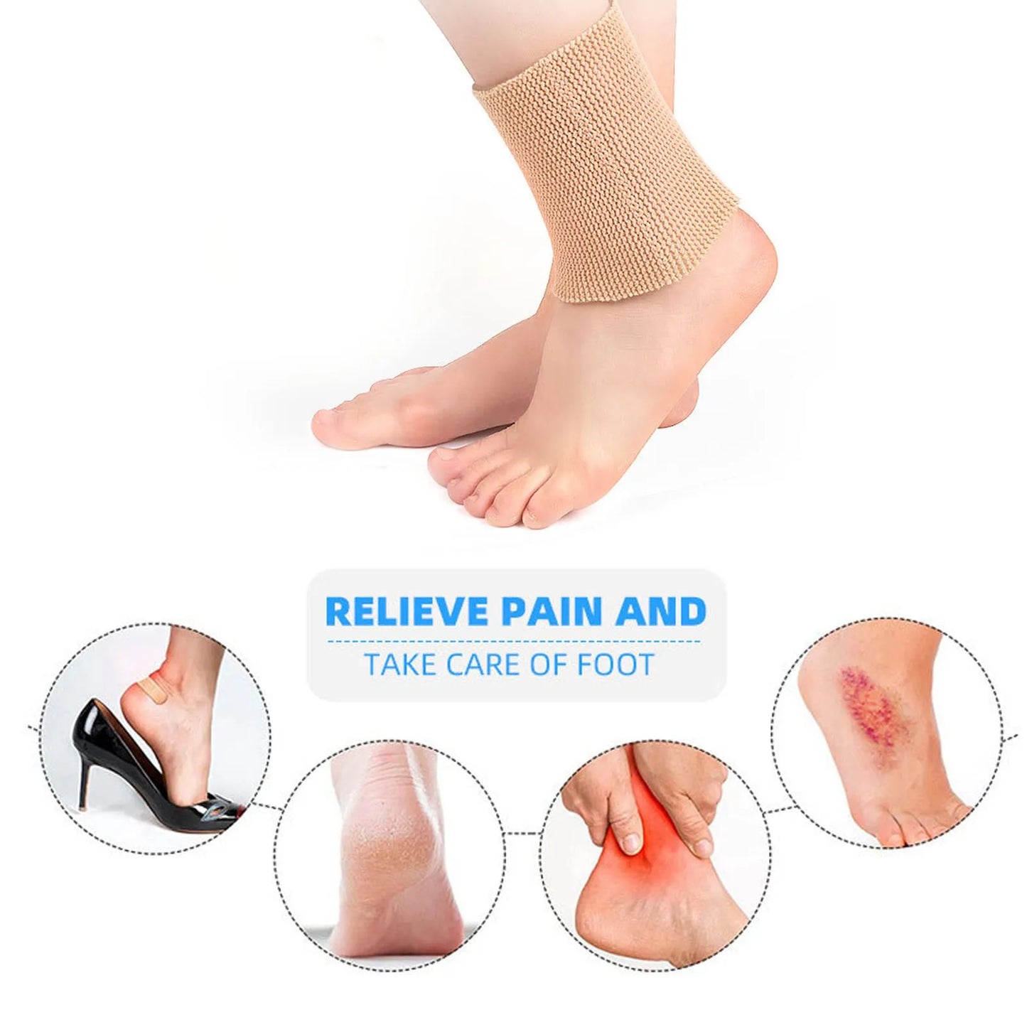 Compression Ankle Support Ankle Brace Compression Sleeve Injury Recovery Elastic Sports Protection for Men Women Figure Skating