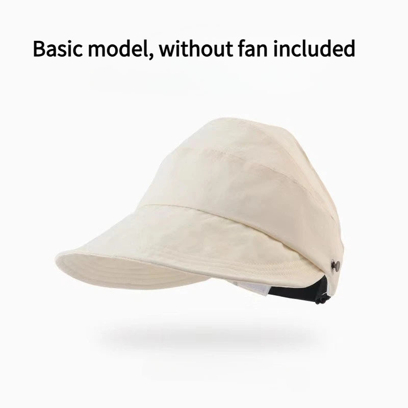 Solar Powered Cap with Fan Summer Breathable Mesh Sun Protection Outdoor Baseball Hat for Men USB Rechargeable Cooling Headwear
