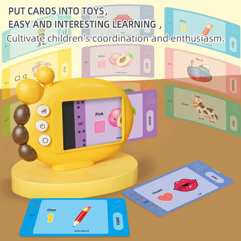 Giraffe Flash Card Reader Sight Words Language Games Learning English Russian Machine Kids Early Education Toy for Toddlers Gift