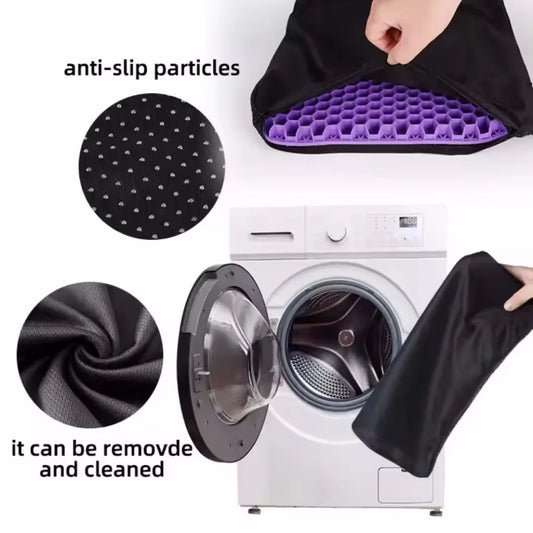 Gel Seat Cushion Summer Breathable Honeycomb Design For Pressure Relief Back Tailbone Pain for Home Office Wheelchair Chair Cars