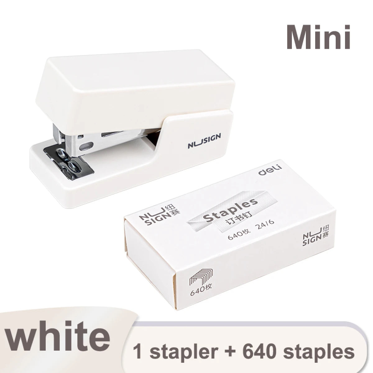 Mini Stapler Set Portable Color Paper Binding Machine Use 24/6 26/6 Staples Fashion Stationery Office Supplies