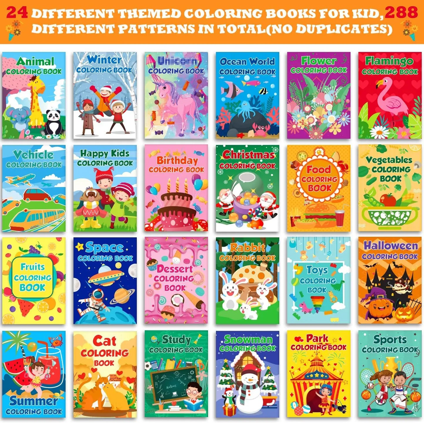 48Pack Small Coloring Books for Kids Ages 4-8, 8-12, Bulk Coloring Books for Kids Ages 2-4, Kids Birthday Party Gifts Classroom