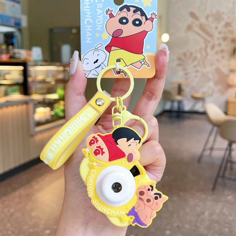 Kawaii Anime Crayon Shin-Chan Keychain Lovely Cartoon Car Key Ring Backpack Pendant Schoolbag Kids Charm Gifts for Friends