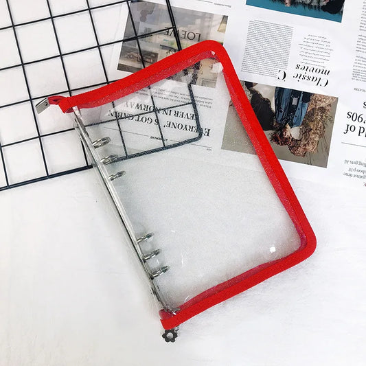 A5 A6 Zipper Binder Photo Card Collection Book Postcard Organizer Diary Notebook School Stationery