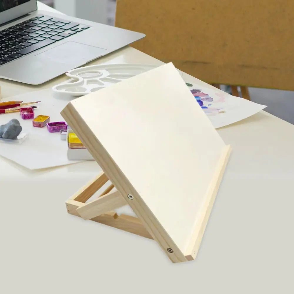 Foldable Tabletop Easel Lightweight Portable Wood Drawing Easel Art Supply Adjustable Sketching Painting Board Students Artist