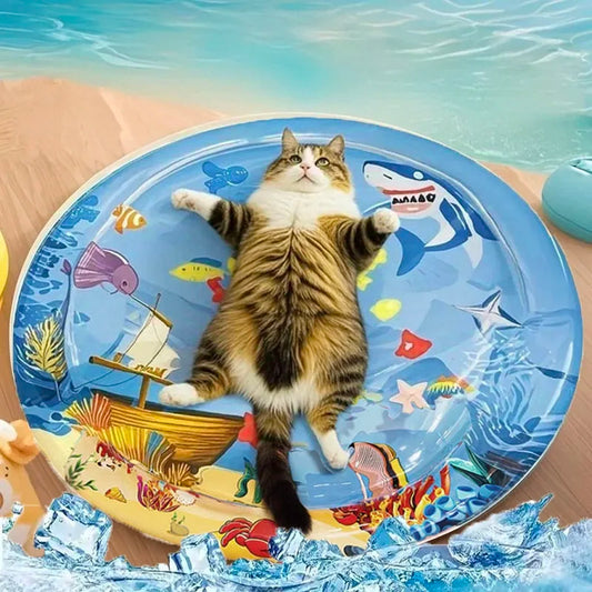 Summer Pet Inflatable Water-filled Mat Thickened And Durable Pet Breathable Water Mat To Cool Down Interactive Cat Pad Supplies