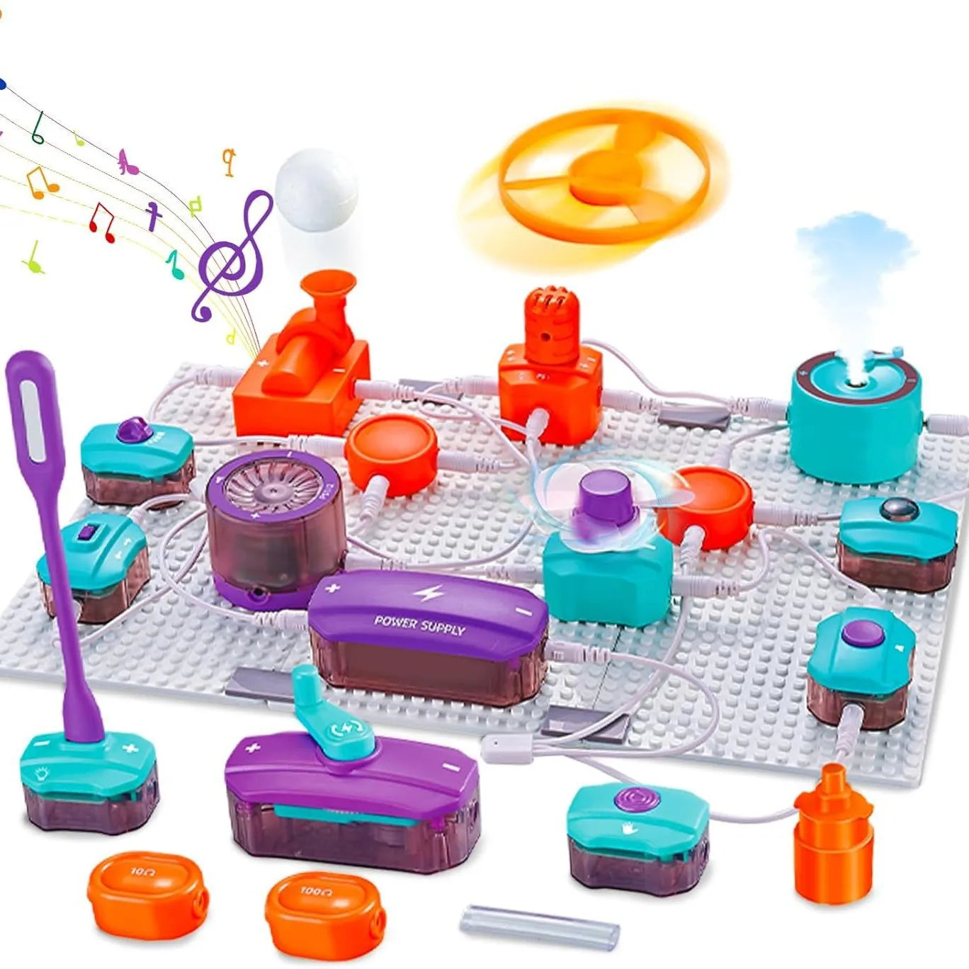 STEM Science Experiment Set for Kids - Electronic Building Blocks Physics Circuit Experiment Toys for Education And Learning