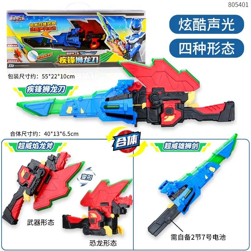 MiniForce 6 V Rangers VOLT LEGEND KING V 6 in 1 Transformation Combiner Deformation Robot Action Figure Toys