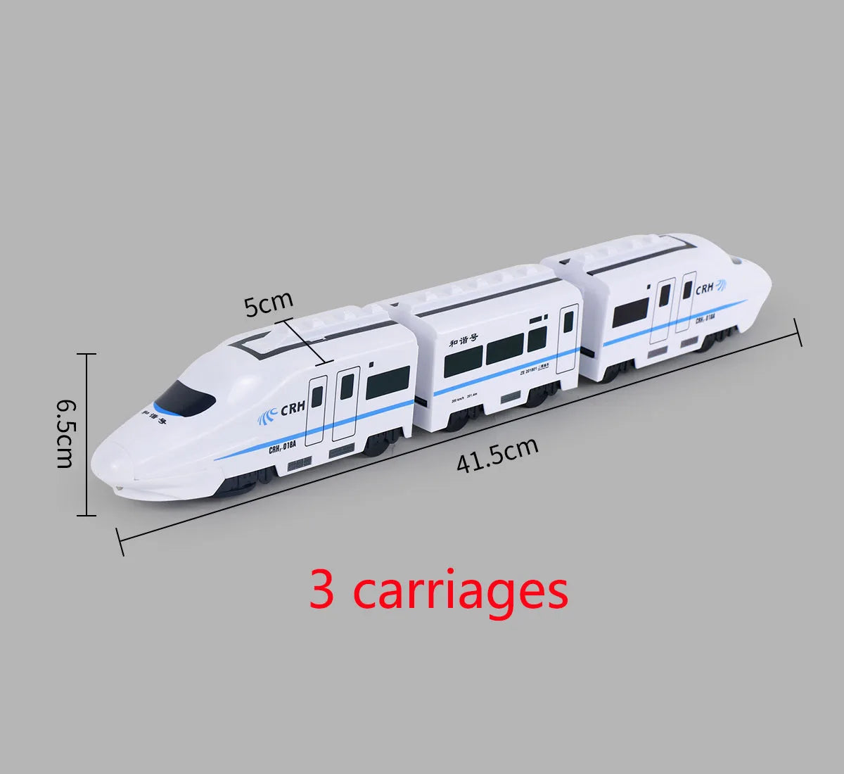 Kids DIY Simulation High Speed Railway Train Toy Car Electric Sound Light Model Train Educational Toys for Boys Girls Gift