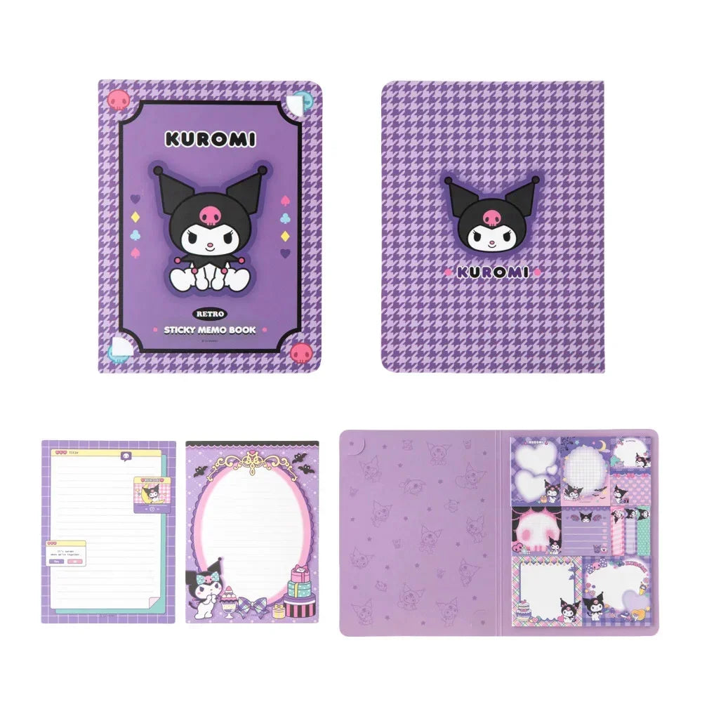 Kawaii Cute Sanrio Convenience Book My melody Kuromi Hello Kitty Note Book Paste Notepad Stationery Student Birthday Gifts